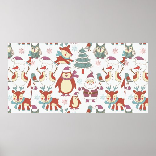Poster Arrière - plan de Noël (Devant)