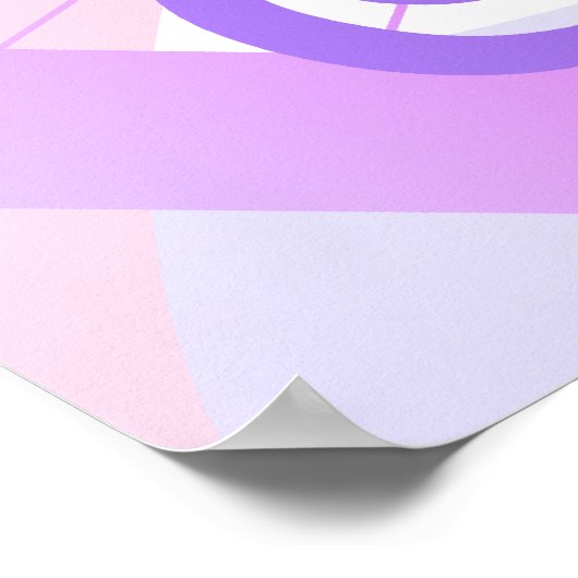 Poster Arrière - plan de notes musicales (Coin)