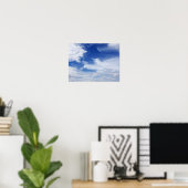 Poster Arrière - plan de nuages blancs Ciel bleu - Custom (Bureau à domicile)