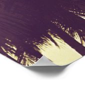 Poster Arrière - plan de plage tropical avec silhouette d (Coin)