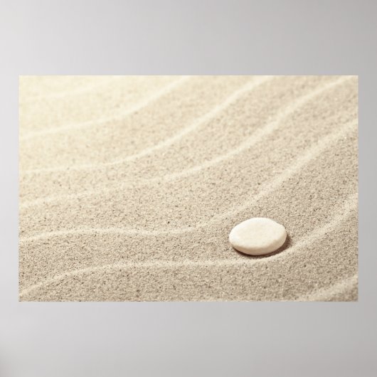 Poster Arrière - plan De Sable En Pierre Blanche (Devant)