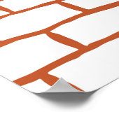 Poster arrière - plan de texture de brique (Coin)