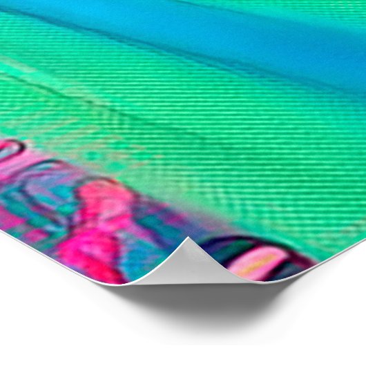 Poster Arrière - plan de texture de feuille de palme trop (Coin)