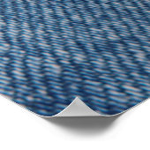 Poster Arrière - plan de texture de jean bleu déchirée. D (Coin)