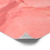 Poster Arrière - plan de texture de papier rose (Coin)