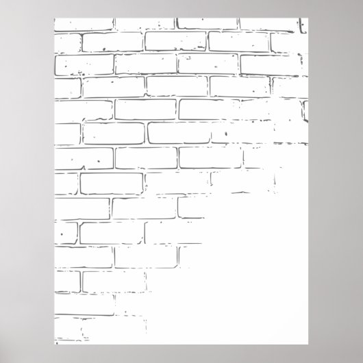 Poster Arrière - plan de texture murale de briques (Devant)
