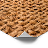 Poster arrière - plan de tissu de burlap Brown ou tissu d (Coin)