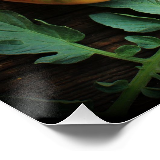 Poster Arrière - plan de tomates (Coin)