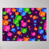 Poster Arrière - plan de virus (Devant)