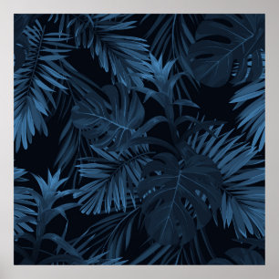 Poster Arrière - plan de vrctor tropical exotique avec pl