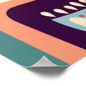 Poster Arrière - plan décoratif (Coin)