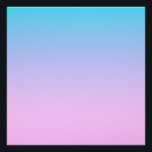 Poster Arrière - plan dégradé bleu et rose<br><div class="desc">Couleurs dégradées bleu et rose.</div>