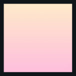 Poster Arrière - plan dégradé rose pâle et jaune<br><div class="desc">Couleur rose pâle et jaune.</div>