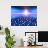 Poster Arrière - plan d'entreprise Abstrait (Bureau à domicile)