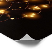 Poster Arrière - plan des lumières de Noël. (Coin)