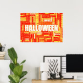 Poster Arrière - plan d'Halloween comme publicité marketi (Bureau à domicile)