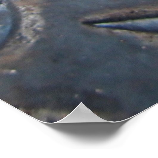 Poster arrière - plan diamant, surf en acier soudé (Coin)