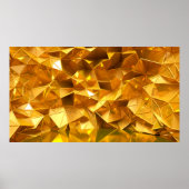 Poster Arrière - plan d'or festif avec triangles, salle d (Devant)