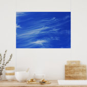 Poster Arrière - plan du ciel bleu. (Cuisine)