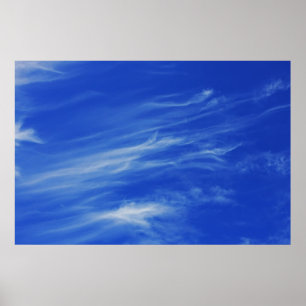 Poster Arrière - plan du ciel bleu.