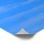 Poster Arrière - plan du ciel bleu. (Coin)