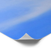Poster Arrière - plan du ciel bleu. (Coin)