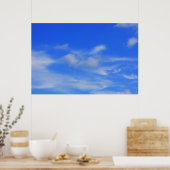 Poster Arrière - plan du ciel bleu. (Cuisine)