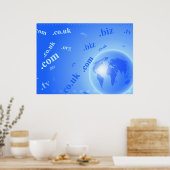 Poster Arrière - plan du Globe du domaine (Cuisine)