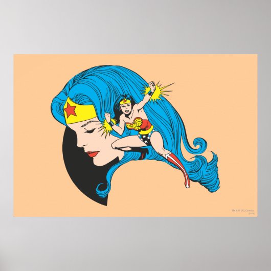 Poster Arrière - plan du profil Wonder Woman (Devant)