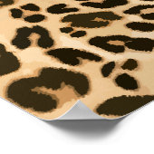 Poster Arrière - plan Empreinte de léopard (Coin)