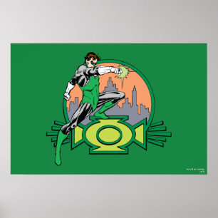 Poster Arrière - plan et logo de Green Lantern City