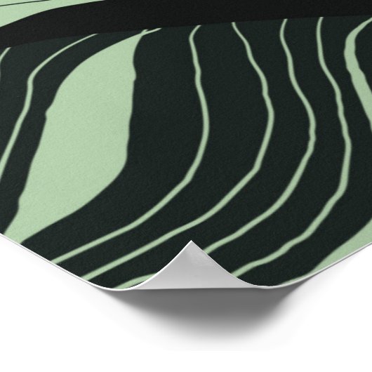 Poster Arrière - plan feuille de luxe nature. Modèle flor (Coin)