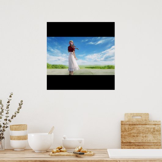 Poster Arrière - plan FFVII Aerith (Cuisine)