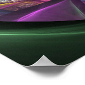 Poster Arrière - plan fractal Abstrait (Coin)