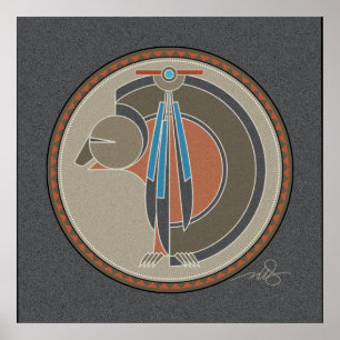 Poster arrière - plan gris de l'Esprit d'ours