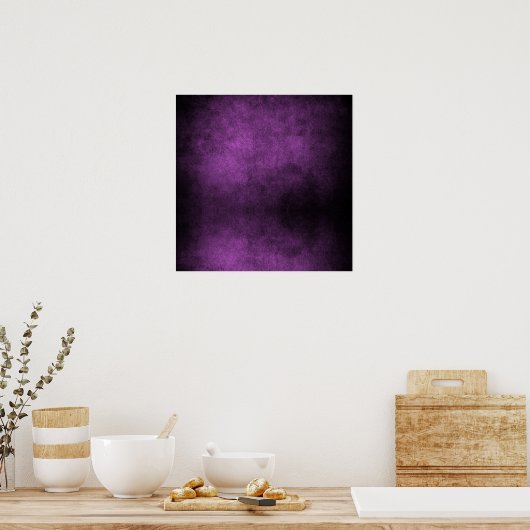 Poster Arrière - plan gris foncé - Violet clair (Cuisine)