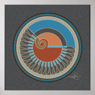 Poster arrière - plan gris Spirit Of Eagle