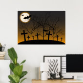 Poster Arrière - plan Halloween (Bureau à domicile)