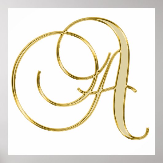 Poster Arrière - plan initial de lettre alphabet (Devant)