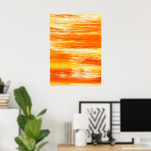 Poster arrière - plan jaune Abstrait de l'aquarelle (Bureau à domicile)