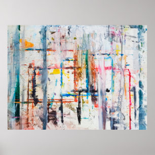 Poster Arrière - plan moderne coloré.art, contemporain, m
