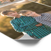 Poster Arrière - plan modifiable couleur ronde photo (Coin)