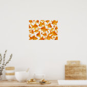 Poster Arrière - plan montrant un grand groupe de poisson (Cuisine)