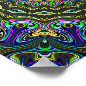 Poster arrière - plan motif du mandala de paix dynamique (Coin)