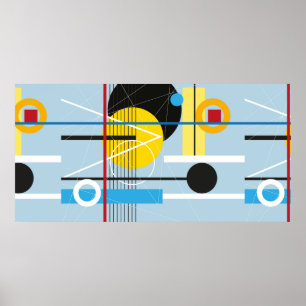 Poster arrière - plan multicolore Abstrait de l'objet géo