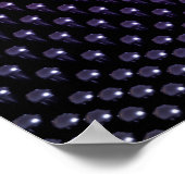 Poster Arrière - plan noir de la géométrie technologique. (Coin)