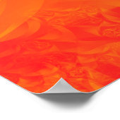 Poster arrière - plan orange kaléidoscope Abstrait. Belle (Coin)