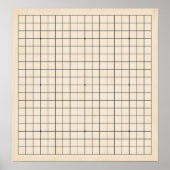 Poster arrière - plan personnalisable en bois pâle Goban (Devant)