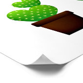 Poster Arrière - plan plante Cactus (Coin)