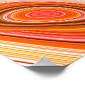 Poster Arrière - plan psychédélique coloré en interweavi (Coin)